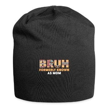 Bruh Formerly Known As Mom - Jersey Beanie - black - Front