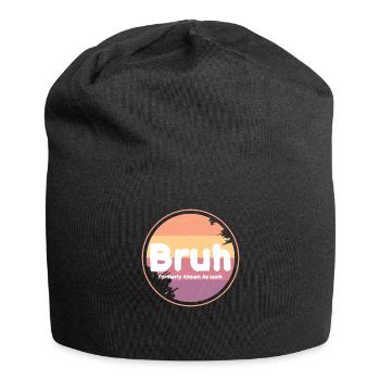 Bruh Formerly Known As Mom - Jersey Beanie - black - Front