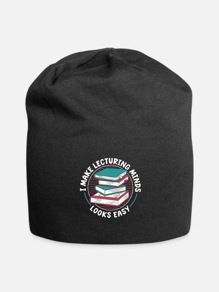 Hochschullehrer - Jersey-Beanie - Schwarz