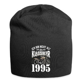 30th Birthday 1995 Motorcycle Motorcyclist - Jersey Beanie - black - Front