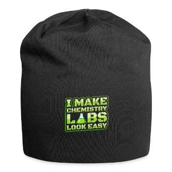 Assistant de laboratoire chimique - Bonnet en jersey - noir - Devant