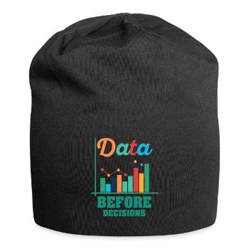 Daten oder es ist nicht passiert für Studenten - Jersey-Beanie - Schwarz - Vorne