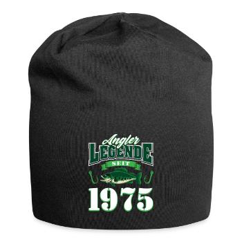 50th Birthday 1975 Man Angler Gifts for - Jersey Beanie - black - Front