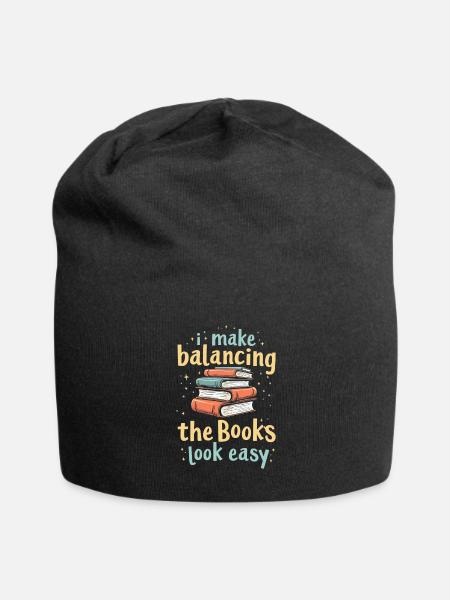 Comptable - Bonnet en jersey - noir
