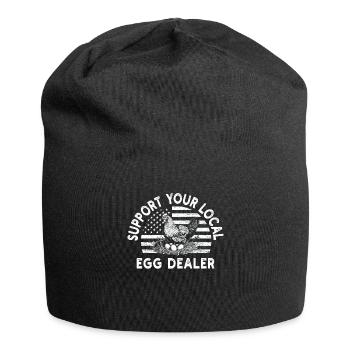Lokaler Eierhändler American Flag Farmer - Jersey-Beanie - Schwarz - Vorne