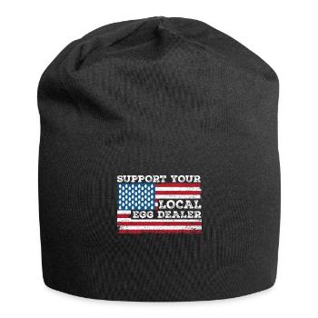 Lokaler Eierhändler American Flag Farmer - Jersey-Beanie - Schwarz - Vorne