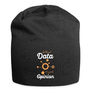 Daten oder es ist nicht passiert für Studenten - Jersey-Beanie - Schwarz - Vorne
