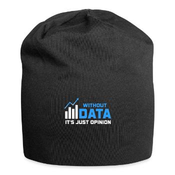Daten oder es ist nicht passiert für Studenten - Jersey-Beanie - Schwarz - Vorne