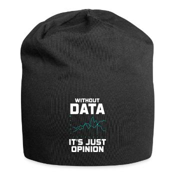 Daten oder es ist nicht passiert für Studenten - Jersey-Beanie - Schwarz - Vorne