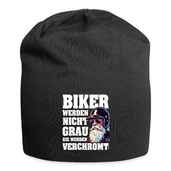 Motorradfahrer Biker werden nicht grau sie werden - Jersey-Beanie - Schwarz - Vorne