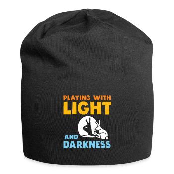 Schattenpuppenspiel Puppenspiel Schattenspiel - Jersey-Beanie - Schwarz - Vorne