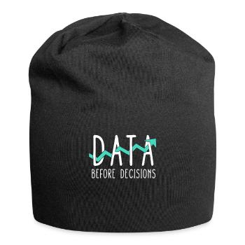 Daten oder es ist nicht passiert für Studenten - Jersey-Beanie - Schwarz - Vorne