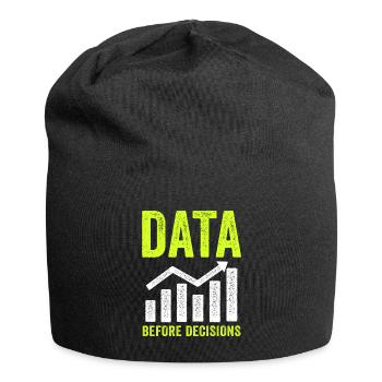 Daten oder es ist nicht passiert für Studenten - Jersey-Beanie - Schwarz - Vorne