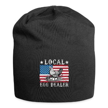 Lokaler Eierhändler American Flag Farmer - Jersey-Beanie - Schwarz - Vorne
