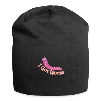ver fermier vermicompost mignon hommes femmes - Bonnet en jersey - noir - Devant