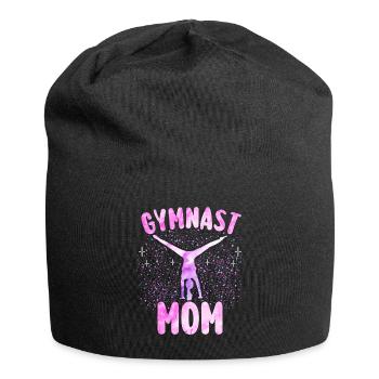 Cadeau Gymnastique Maman Gymnaste - Bonnet en jersey - noir - Devant