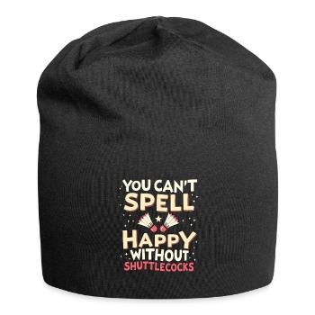 Badminton Federball - Jersey-Beanie - Schwarz - Vorne