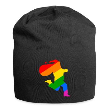 Rainbow Santa Claus - Jersey Beanie - black - Front