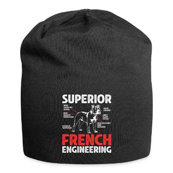 Staffordshire Bullterrier Hunde Geschenk - Jersey-Beanie - Schwarz - Vorne