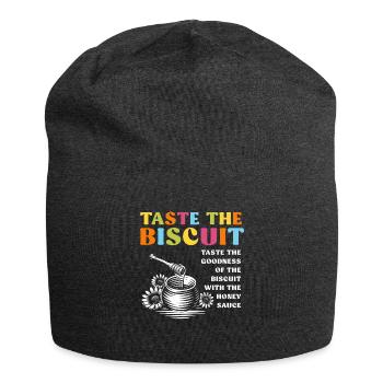 Taste The Biscuit Taste The Goodness - Jersey Beanie - charcoal grey - Front