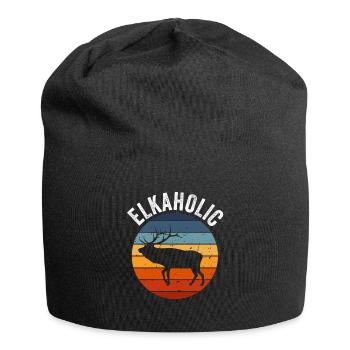 Elchjagd Elkaholische Jäger - Jersey-Beanie - Schwarz - Vorne