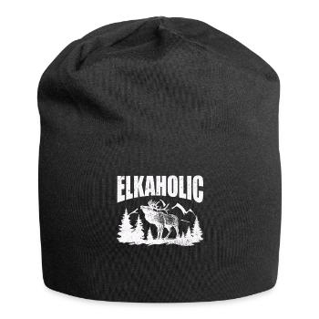 Elchjagd Elkaholische Jäger - Jersey-Beanie - Schwarz - Vorne