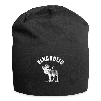 Elchjagd Elkaholische Jäger - Jersey-Beanie - Schwarz - Vorne