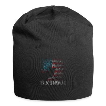 Elchjagd Elkaholische Jäger - Jersey-Beanie - Schwarz - Vorne