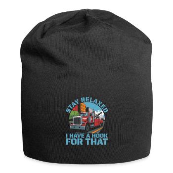 Abschleppdienst Abschlepper - Jersey-Beanie - Schwarz - Vorne