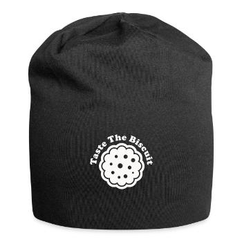 Schmecke den Keks Schmecke die Güte - Jersey-Beanie - Schwarz - Vorne