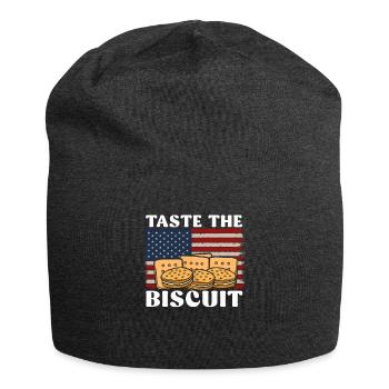 Taste The Biscuit Taste The Goodness - Jersey Beanie - charcoal grey - Front