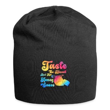 Taste The Biscuit Taste The Goodness - Jersey Beanie - black - Front