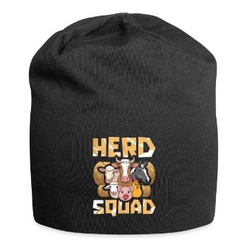 Viehzüchter Kader - Jersey-Beanie - Schwarz - Vorne