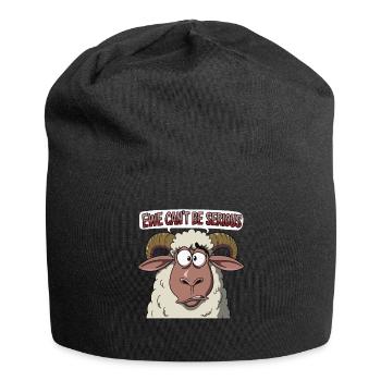 Ewe cant be serious - funny sheep design - Jersey Beanie - black - Front