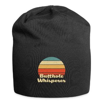 Arschloch-Flüsterer - Jersey-Beanie - Schwarz - Vorne