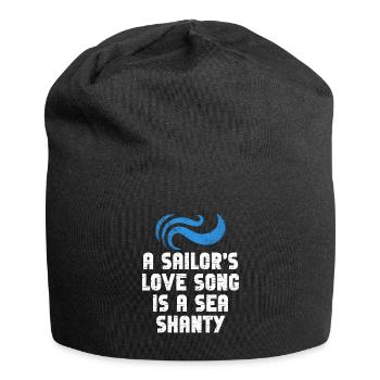 Sailor Meme Pirate Ship Ocean Sailing - Jersey Beanie - black - Front