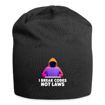 Cybersicherheitsexpertise von ethischen Hackern - Jersey-Beanie - Schwarz - Vorne