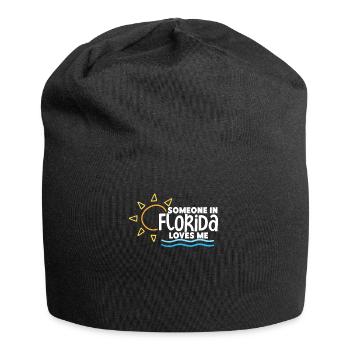 Someone In Florida Loves Me - Jersey Beanie - black - Front