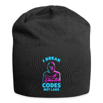 Cybersicherheitsexpertise von ethischen Hackern - Jersey-Beanie - Schwarz - Vorne