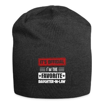 I'm The Favorite Daughter-In-Law - Jersey Beanie - charcoal grey - Front