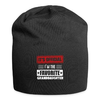 Je suis la petite-fille préférée - Bonnet en jersey - noir - Devant