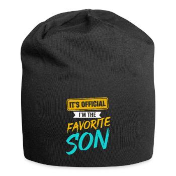 C’est officiel Je suis le fils préféré - Bonnet en jersey - noir - Devant