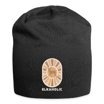 Elchjagd Elkaholische Jäger - Jersey-Beanie - Schwarz - Vorne