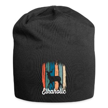 Elchjagd Elkaholische Jäger - Jersey-Beanie - Schwarz - Vorne
