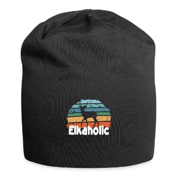 Elchjagd Elkaholische Jäger - Jersey-Beanie - Schwarz - Vorne