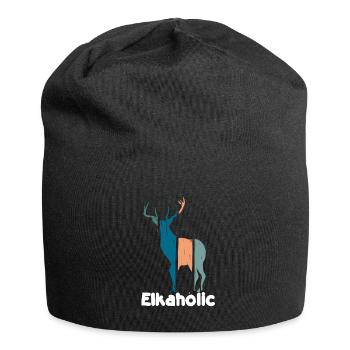 Elchjagd Elkaholische Jäger - Jersey-Beanie - Schwarz - Vorne