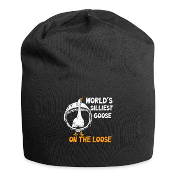 Worlds Silliest Goose On The Loose - Jersey Beanie - black - Front