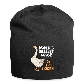 L’oie la plus stupide du monde en liberté - Bonnet en jersey - noir - Devant