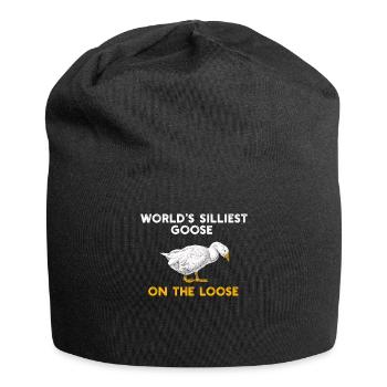 Worlds Silliest Goose On The Loose - Jersey Beanie - black - Front
