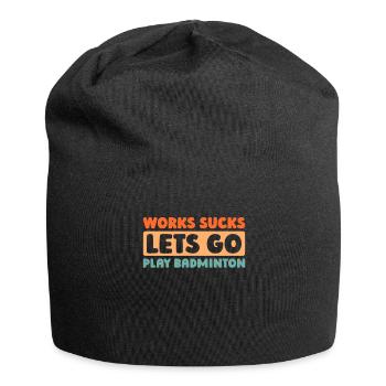 Badminton Federball - Jersey-Beanie - Schwarz - Vorne